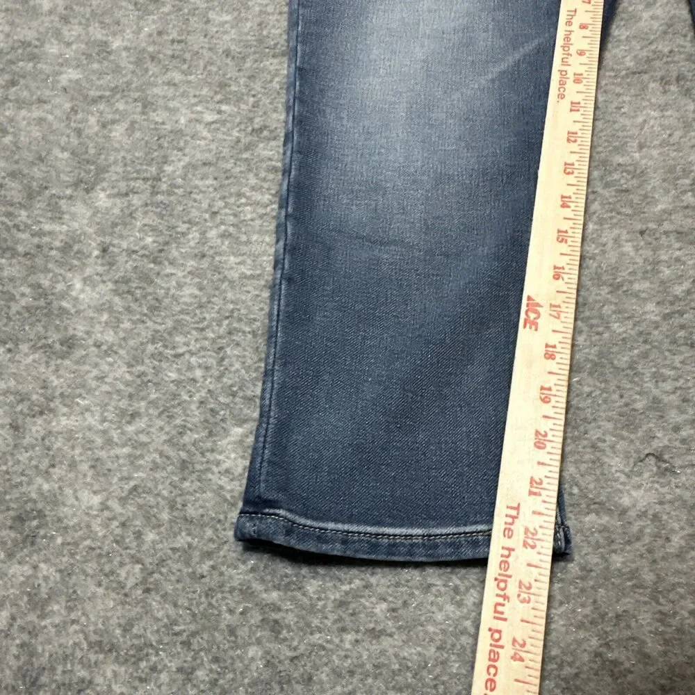Seven7 Girlfriend‎ Women's Cropped Jeans Size 6 Blue Medium Wash Denim
